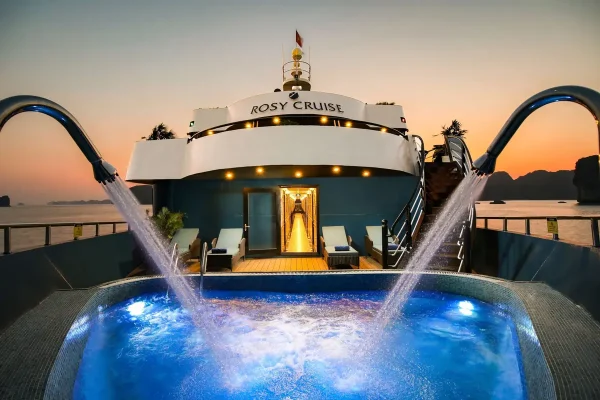 Du Thuyền Rosy Cruise Lan Hạ – Kỳ Nghỉ 5 Sao Giữa Thiên Nhiên Tuyệt Sắc