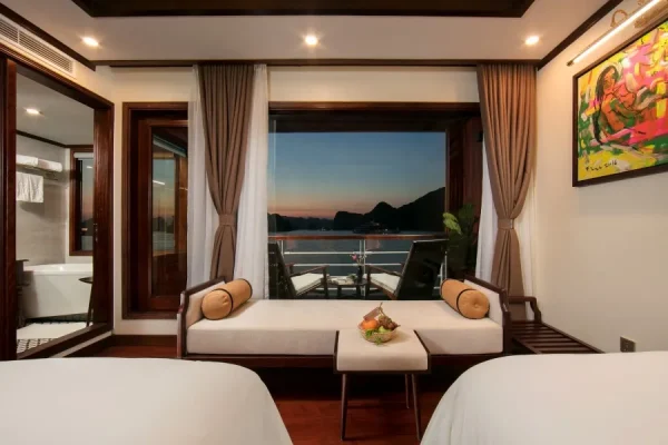 Du thuyền Heritage Cruise 5 Sao – Hành Trình 2 Ngày 1 Đêm Khám Phá Vịnh Lan Hạ